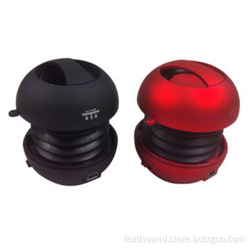 Stereo mini gift speaker with palm hamburger design and USB cable